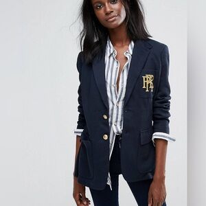 Polo Ralph Lauren Navy Knit Blazer